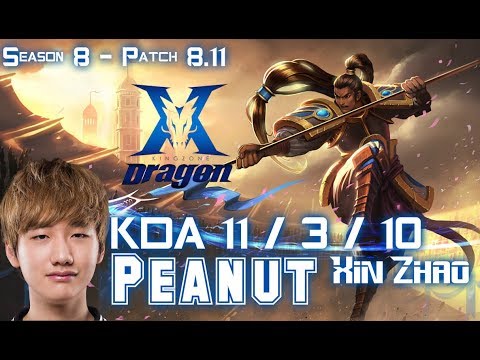 KZ Peanut XIN ZHAO vs CAMILLE Jungle - Patch 8.11 KR Ranked