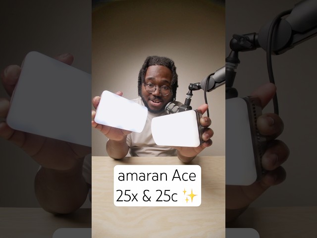 Vídeo relacionado con Amaran Ace 25x Luz LED Bi-Color, 32W Luz de Vídeo On-Camera, 2700K-6500K, 6320 Lux @ 0,5m, Carga Rápida USB-C, Montaje Magnético, 9 Efectos Iluminación, Control Inalámbrico con App amaran - Charcoal