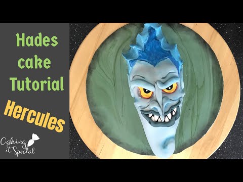 Hades cake Tutorial | Hercules | Disney Villain cake