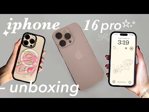 iphone 16 pro unboxing ꣑ৎ | accessories, camera + ios 18