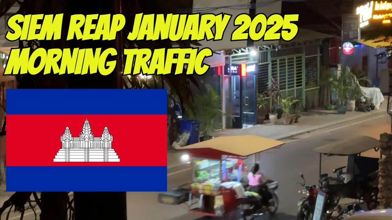 🇰🇭 IRL Stream | Morning Traffic in Siem Reap