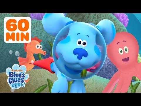 Blue Dives Into Underwater Adventures! 🌊 w/ Josh | 60 Minute Compilation | Blue's Clues & You!