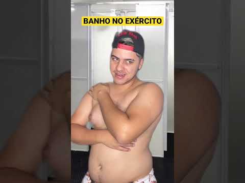 BANHO NO EXÉRCITO | #shorts