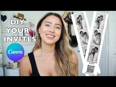 Save The Date invitations on CANVA (Step by step tutorial)