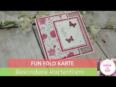 Fun Fold Karte | Herzenssache | Schmetterlingsglück | Besondere Kartenform | Stampin' Up!