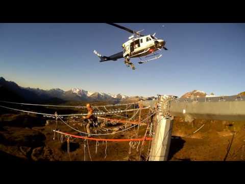 Lineman Helicopter 212 Hoisting Canada