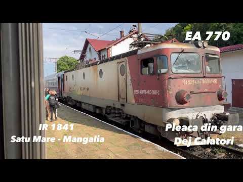 IR 1941 Satu Mare - Mangalia pleaca din gara Dej Calatori