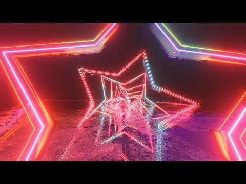 Neon Lights Modern Animated Loop Background - Free Footage
