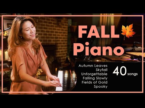 Jazzish 3 Hours Live Piano – FALL Music Background by Sangah Noona