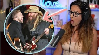 Vocal Coach Reacts - CHRIS STAPLETON &amp; JUSTIN TIMBERLAKE Tennessee Whiskey/Drink You Away - CMA 2015