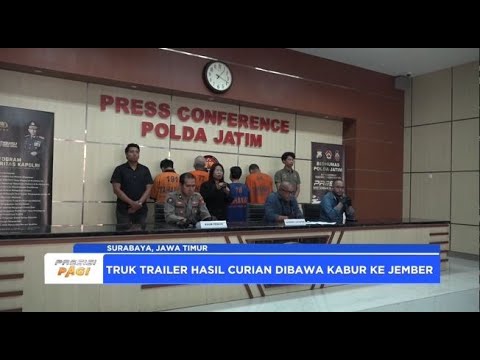 KOMPLOTAN PENCURI TRUK TRAILER DIAMANKAN JATANRAS POLDA JATIM