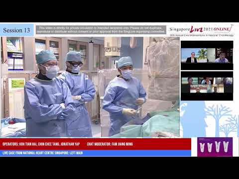 IVUS guided Left Main PCI - SingLIVE 2021 Case 3