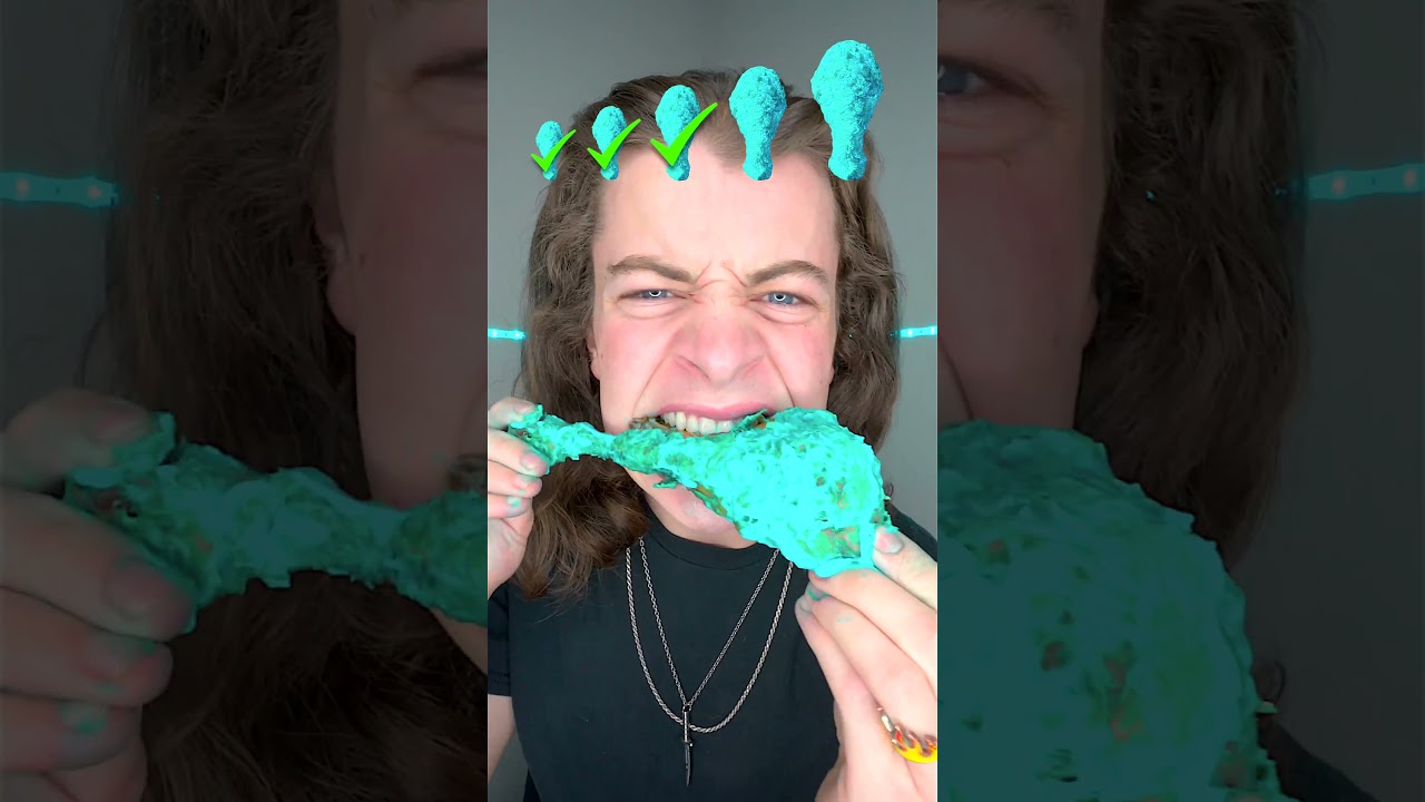 Small, Big, Giant Blue Chicken Wing!? 🥵