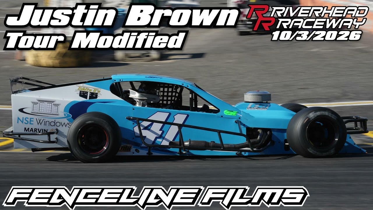 Justin Brown Tour Modified Riverhead Raceway Baldwin Evans & Jarzombek 77 2026