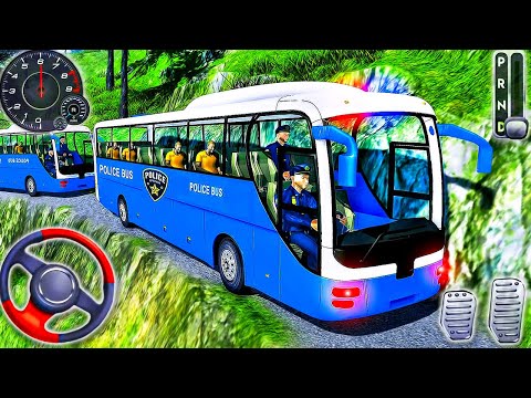 Offroad Police bus driving simulator games 2021 - Real Bus Driver Android Gameplay