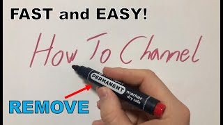 How To ERASE permanent MARKER from a WHITEBOARD
