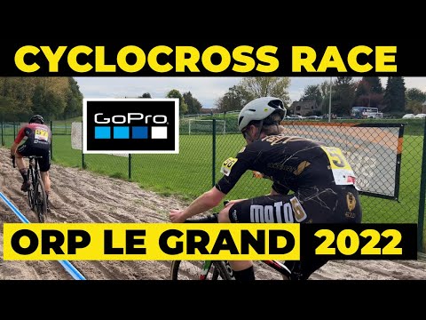 CYCLOCROSS RACE @ ORP LE GRAND (BELGIUM) - U17 - GoPro LAP - POV Cyclist on board BIKE
