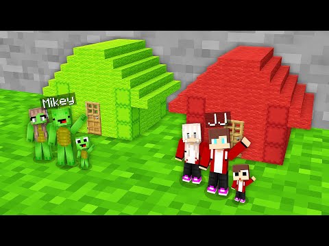 ULTIMATE TINY HOUSE BATTLE: Mikey vs JJ in Minecraft!