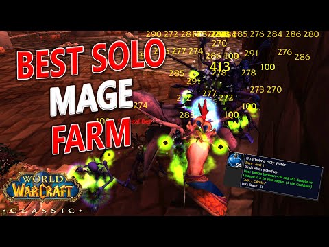 WoW Classic - Mage SOLO Strat UD Farm! 400g/hr! NAXX Prep Farm!