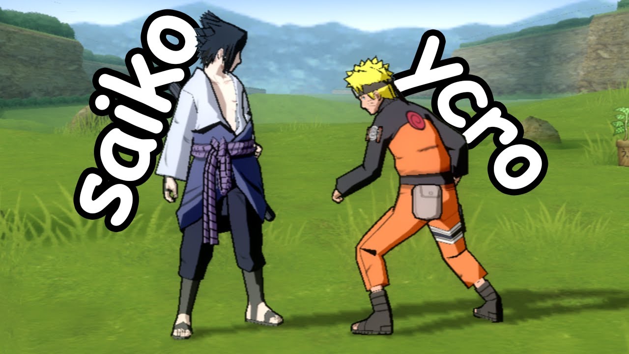 APELEI com tudo contra meu amigo no NARUTO DE PS2