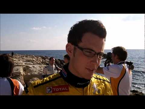 IRC 2011 Cyprus Rally - Interview with Thierry Neuville (Peugeot)