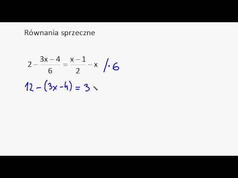 Równania sprzeczne