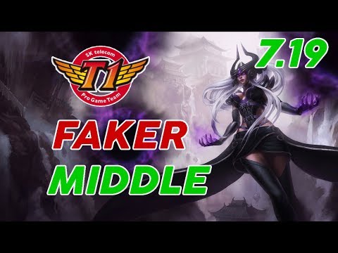 SKT T1 Faker Syndra Mid Patch 7.19 Pro Replay