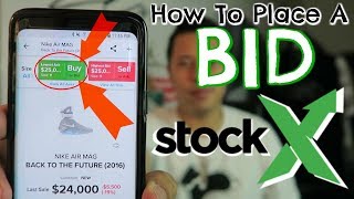 How To Place A Bid On StockX
