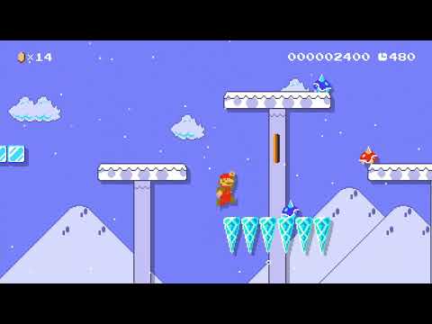 Spike Top Winter Wonderland by Nintendög* [Nintendog] 🍄Super Mario Maker 2 ✹Switch✹ #bxd