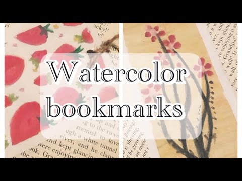 Diy Watercolor Bookmarks