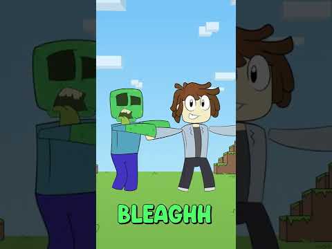 How to Avoid Minecraft Mobs (Cartoon Animation)