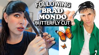 I tried cutting my own hair and following a Brad Mondo tutorial (Butterfly Cut)