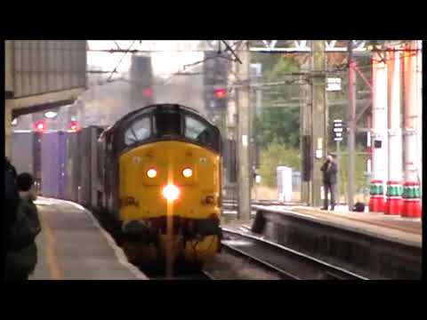 *RARE* 37194 and 37601 working 4S44 intermodal 15/10/2012