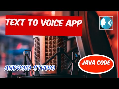 Text To Speech App using java in Android Studio - Shazar Naeem