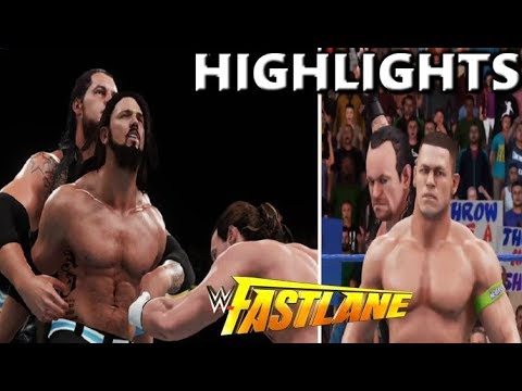 WWE 2K18 FASTLANE 2018 FULL SHOW PREDICTION HIGHLIGHTS