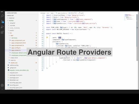 Angular Route Providers