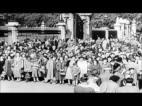 Death of King George VI of England and highlights of his life, from public school...HD Stock Footage