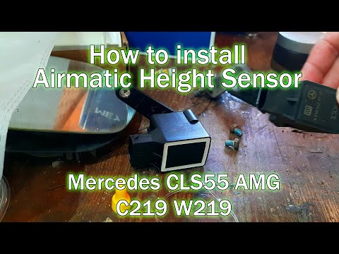 DIY How To Install Airmatic Height Sensor / Mercedes CLS55 AMG 2005 W219 C219 W211 C211