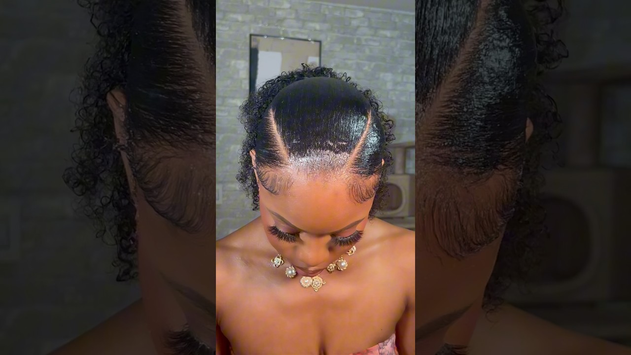 The ULTIMATE natural ponytail ! ( V PART PONYTAIL TUTORIAL ) #4chair  #hairtutorial #sleekponytail
