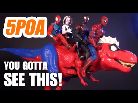 SPIDER-REX! Hasbro Marvel Spider-Man Spider-Verse Web Chompin Spider-Rex - 5POA Action Figure Review