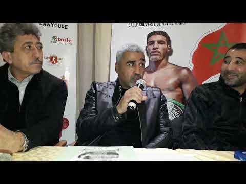 كلمة البطل العالمي رحيلو خالد رئيس JUMPP خلال المنافسة العالمية للملاكمة الإحترافية