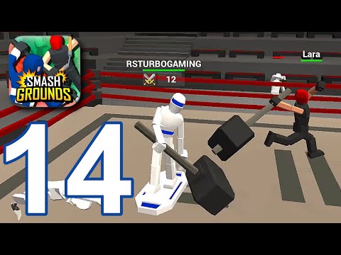 Smash Grounds: Epic Ragdoll Battle - Gameplay Walkthrough part 14 - Compaign 8 - Ring (Android)
