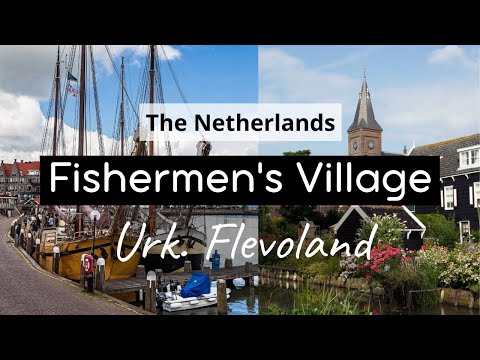 Urk a small Fishing Village in the Netherlands. Flevoland. May 2024