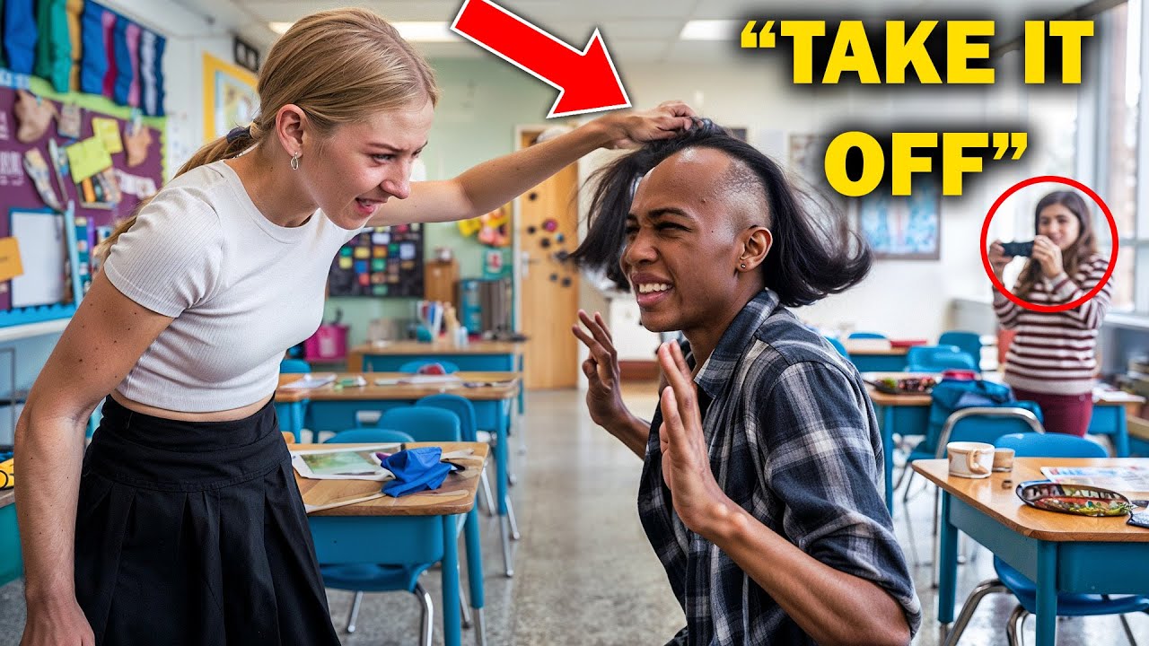 Bully Humiliates Bald Girl with Alopecia, But She Instantly Regrets It