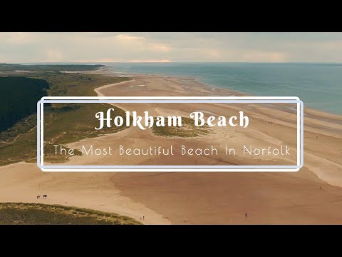 Aerial View of Holkham Beach in Norfolk - A day out with Family