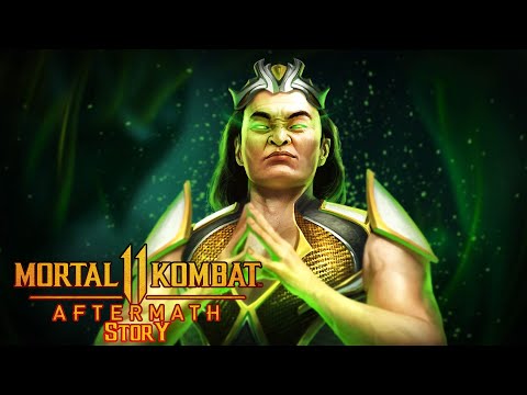 Mortal Kombat 11 Shang Tsung wearing the Crown scene