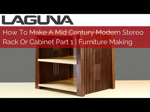 How To Make A Mid Century Modern Stereo Rack Or Cabinet Part 1 | Furniture Making