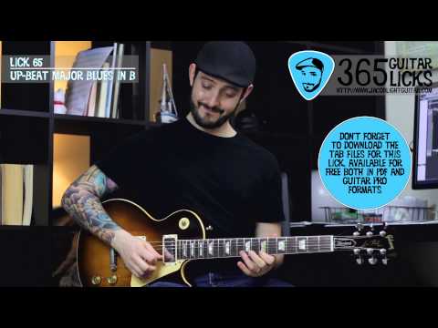 Lick 65/365 - Up-Beat Major Blues in B | 365 Guitar Licks Project