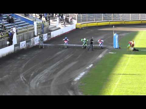 Bieg 15 Unia Tarnów - RKM ROW Rybnik upadek