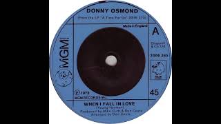UK New Entry 1973 (216) Donny Osmond - When I Fall In Love